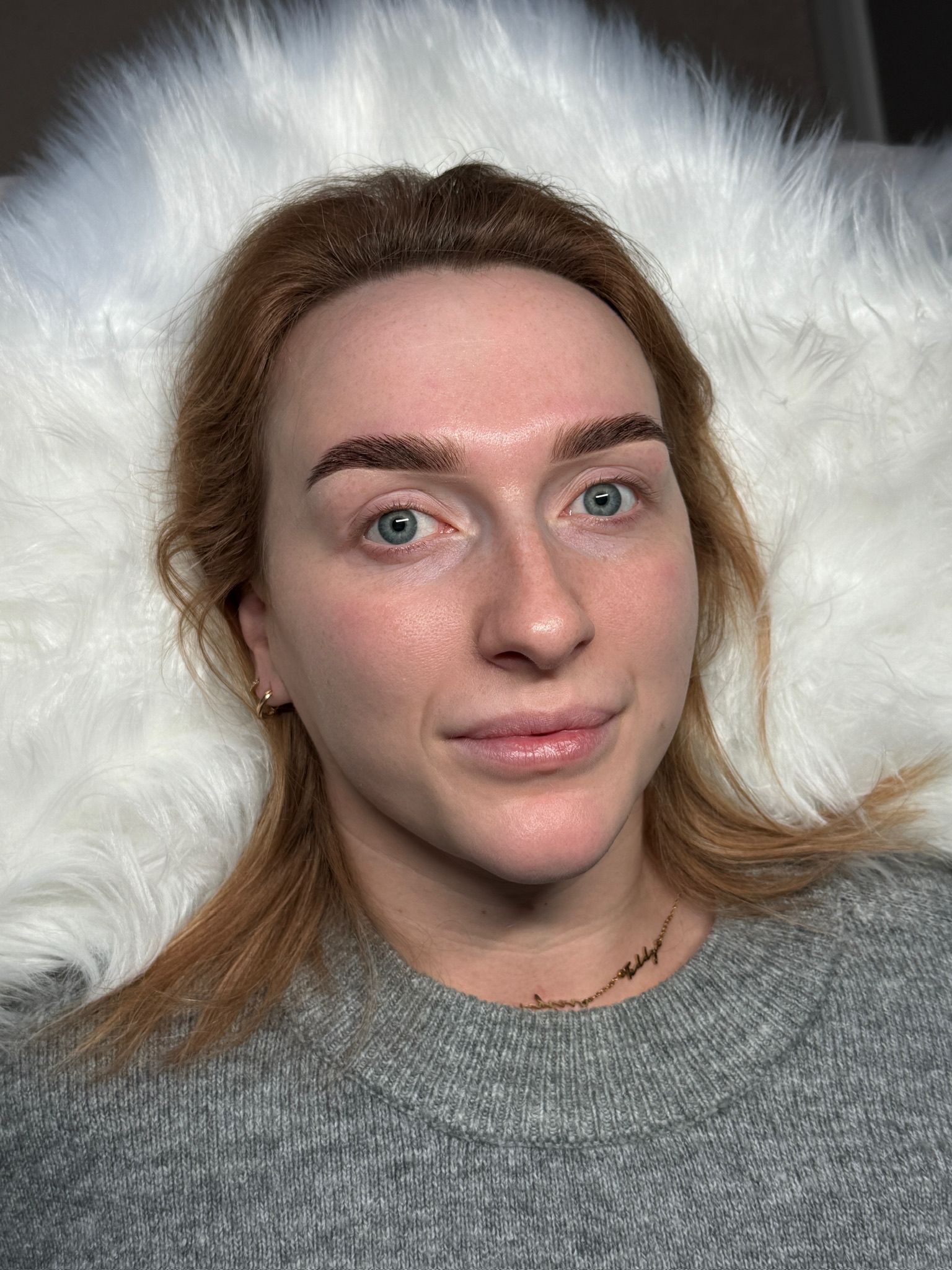 Soft redhead brow result