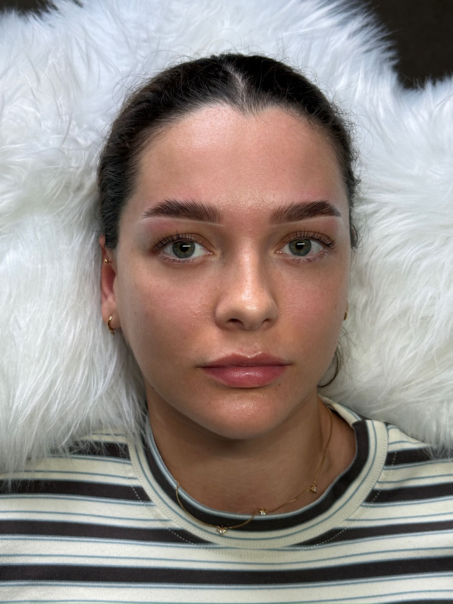 Balanced brow finish portrait